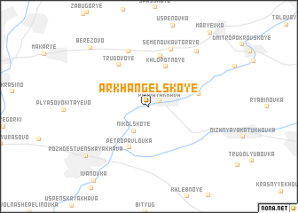 map of Arkhangel\