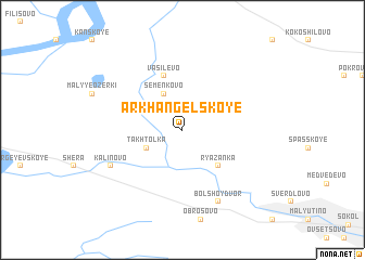 map of Arkhangel\