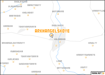 map of Arkhangel\