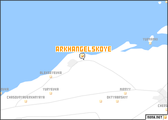 map of Arkhangel\