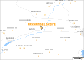 map of Arkhangel\
