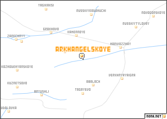 map of Arkhangel\