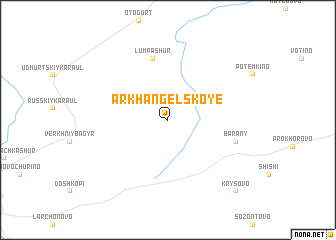 map of Arkhangel\
