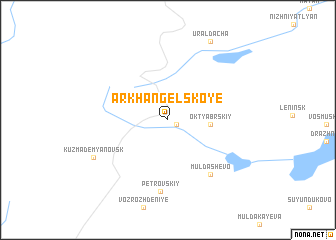 map of Arkhangel\