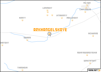 map of Arkhangel\