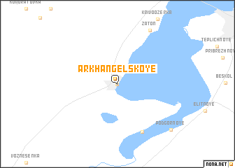 map of Arkhangel\