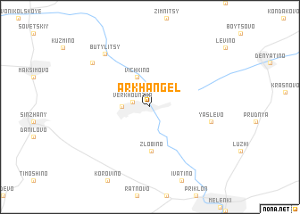 map of Arkhangel