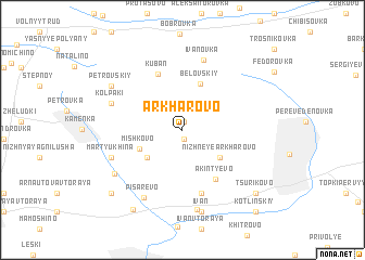 map of Arkharovo