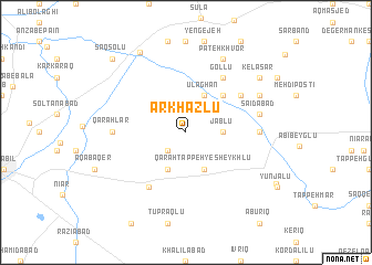 map of Ārkhāzlū