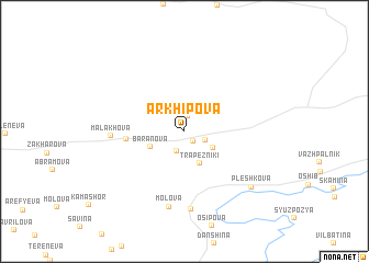 map of Arkhipova