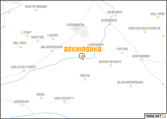 map of Arkhipovka