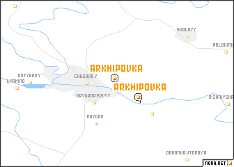map of Arkhipovka
