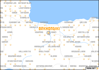 map of Arkhondikí