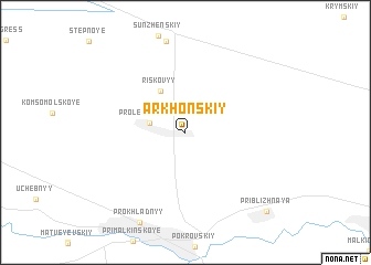 map of Arkhonskiy