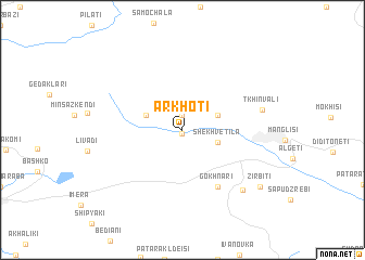 map of Arkhoti