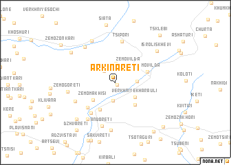 map of Arkinaretʼi