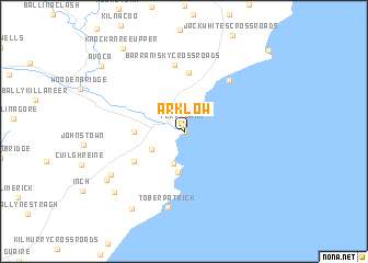 map of Arklow