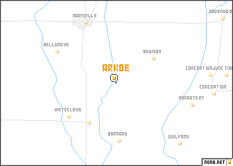 map of Arkoe