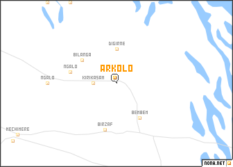 map of Arkolo