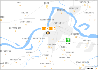 map of Arkoma