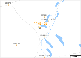 map of Arkomou