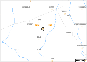 map of Ārkʼonchʼa