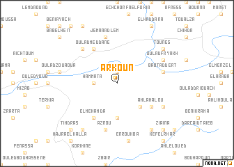 map of Arkoun