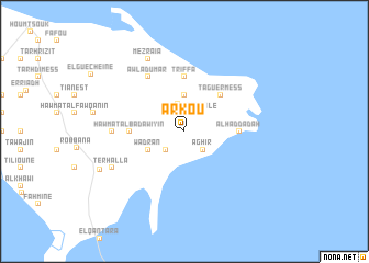 map of Arkou