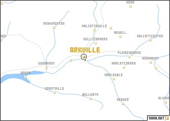 map of Arkville