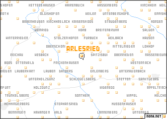 map of Arlesried