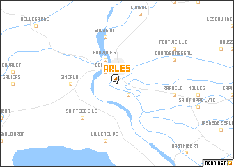 map of Arles