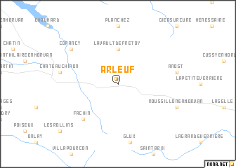 map of Arleuf