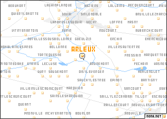 map of Arleux