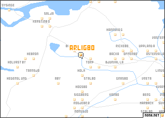 map of Ärligbo