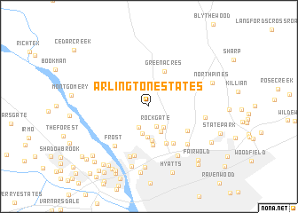 map of Arlington Estates