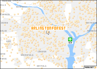 map of Arlington Forest