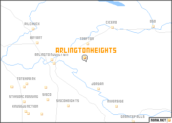 map of Arlington Heights