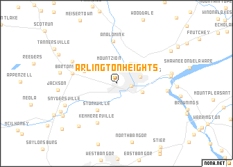 map of Arlington Heights