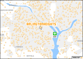 map of Arlington Heights