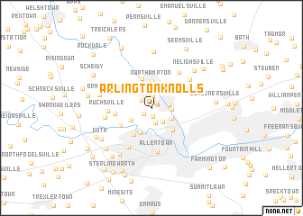 map of Arlington Knolls