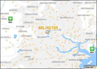 map of Arlington