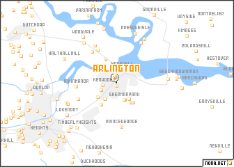 map of Arlington