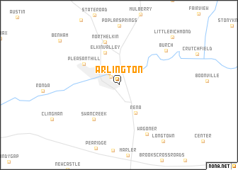 map of Arlington