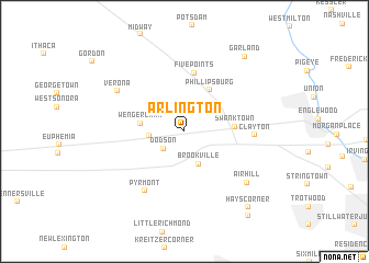 map of Arlington