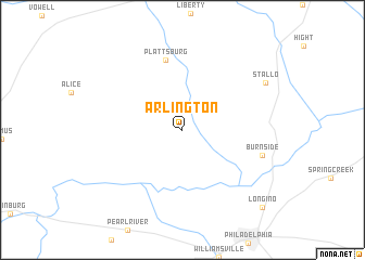 map of Arlington
