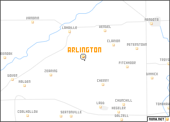 map of Arlington