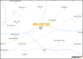 map of Arlington
