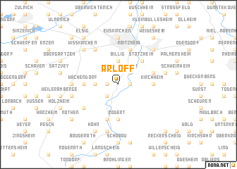 map of Arloff