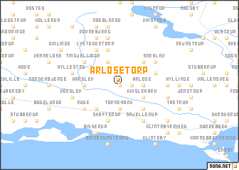 map of Arløse Torp