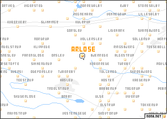 map of Årløse